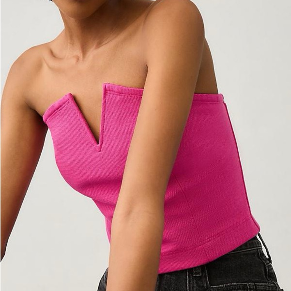 NWT Anthropologie- Maeve Strapless Corset Top